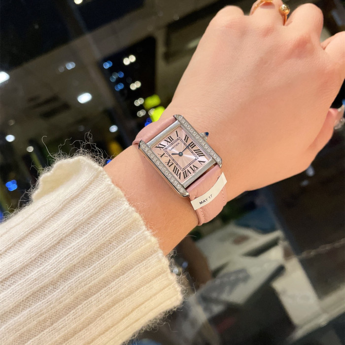 Cartier Womens Watch Luxury Brand Design Fashion Type with Original Box