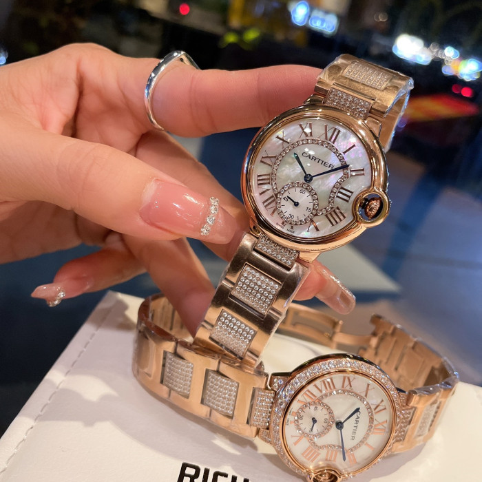 Cartier Womens Watch Luxury Brand Design Fashion Type with Original Box
