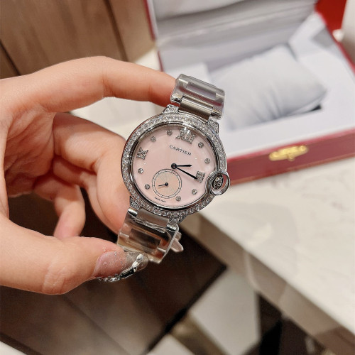 Cartier Womens Watch Luxury Brand Design Fashion Type with Original Box