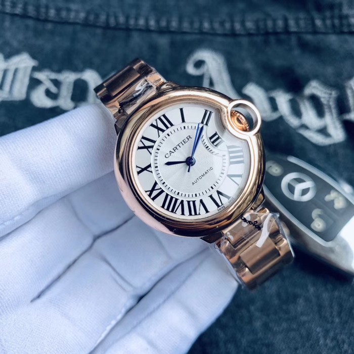 Cartier Womens Watch Luxury Brand Design Fashion Type with Original Box