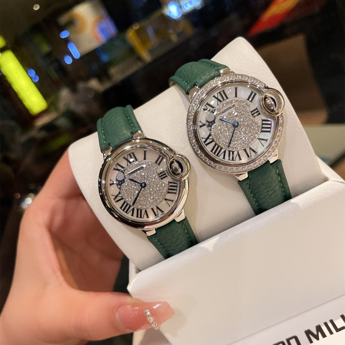Cartier Womens Watch Luxury Brand Design Fashion Type with Original Box