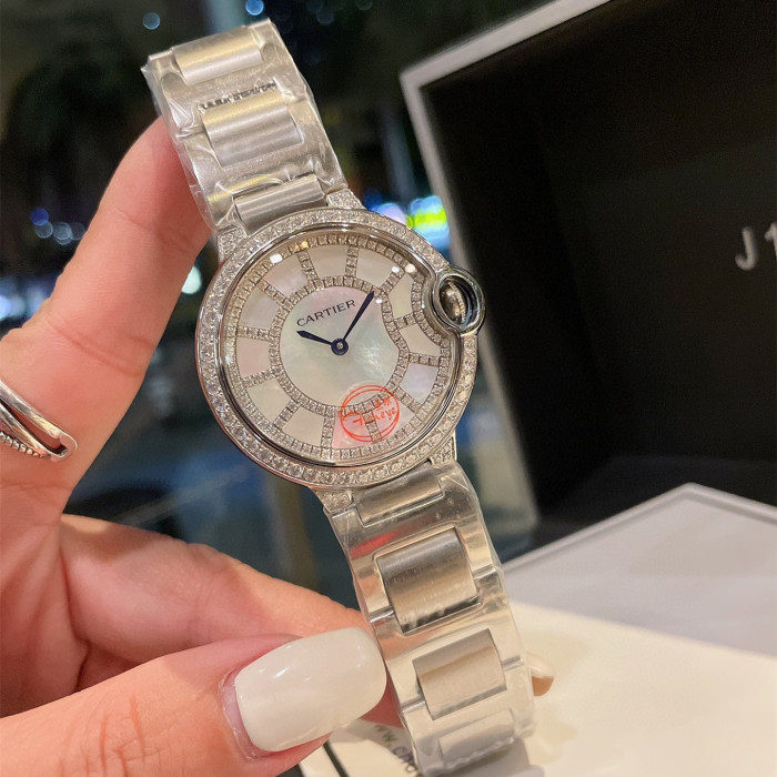 Cartier Womens Watch Luxury Brand Design Fashion Type with Original Box