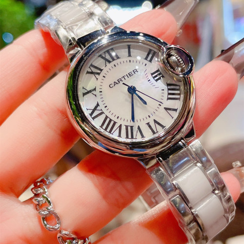 Cartier Womens Watch Luxury Brand Design Fashion Type with Original Box