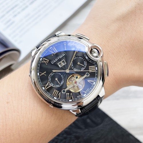 Cartier Mens Watch Luxury Brand Design Fashion Type with Original Box