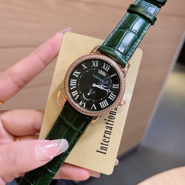 Cartier Men Womens Watch Luxury Brand Design Fashion Type with Original Box