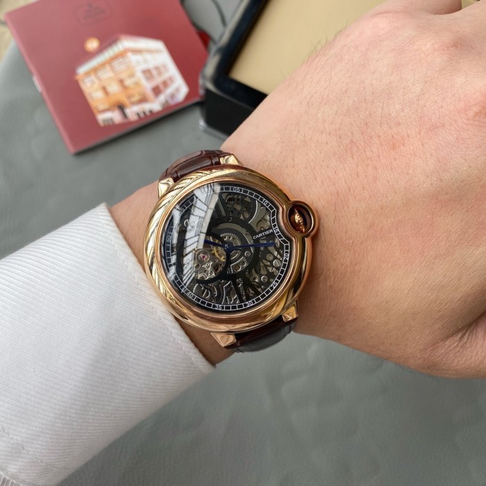 Cartier Mens Watch Luxury Brand Design Fashion Type with Original Box