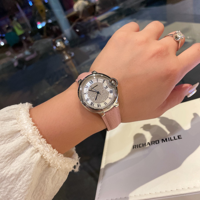 Cartier Womens Watch Luxury Brand Design Fashion Type with Original Box