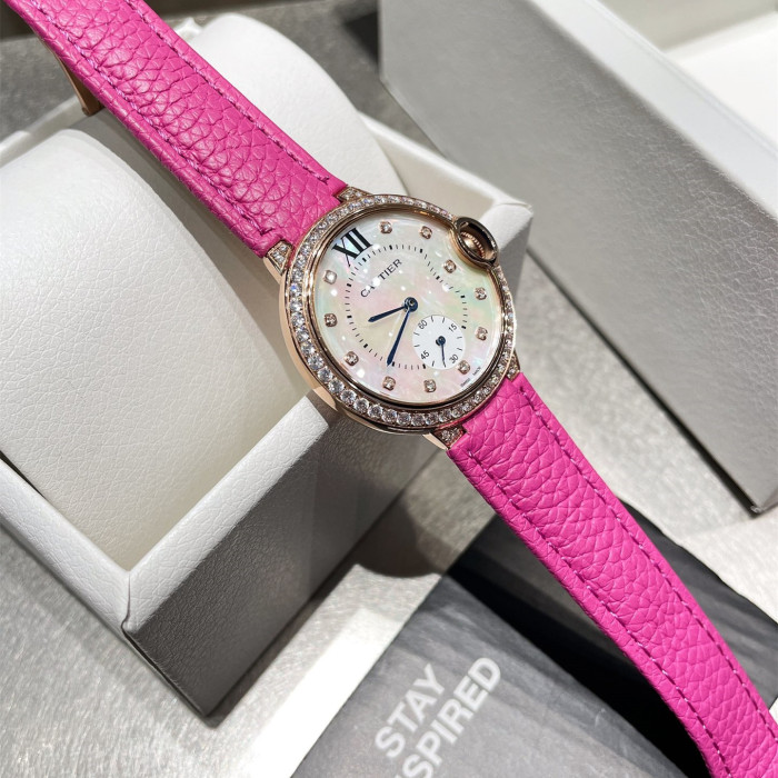 Cartier Womens Watch Luxury Brand Design Fashion Type with Original Box