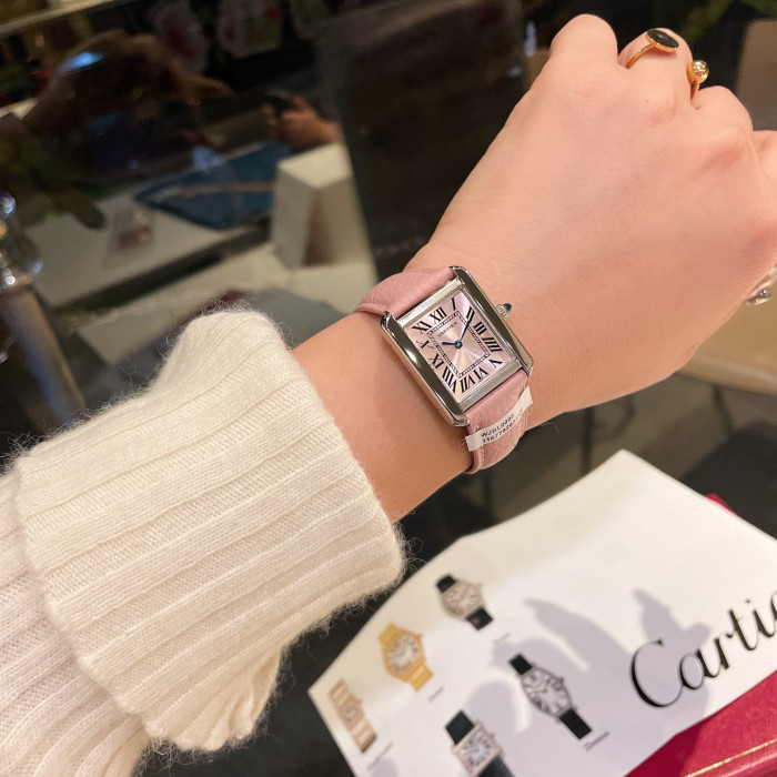 Cartier Womens Watch Luxury Brand Design Fashion Type with Original Box