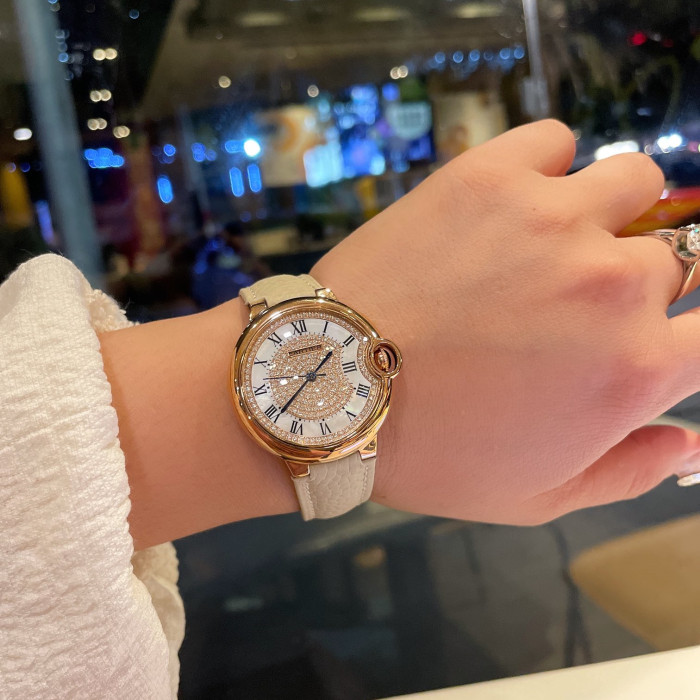 Cartier Womens Watch Luxury Brand Design Fashion Type with Original Box