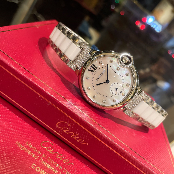 Cartier Womens Watch Luxury Brand Design Fashion Type with Original Box