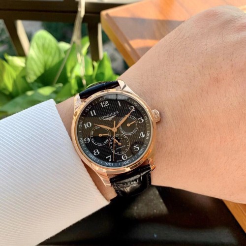 Longines Mens Watch Luxury Brand Design Fashion Type with Original Box