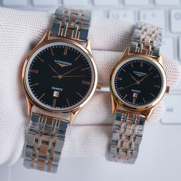 Longines Men Womens Watch Luxury Brand Design Fashion Type with Original Box