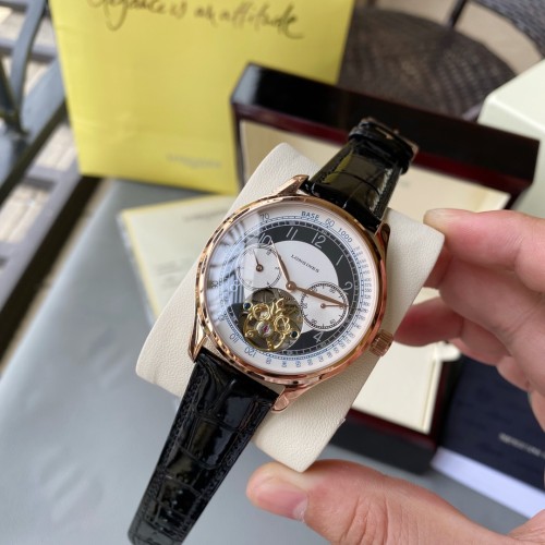 Longines Mens Watch Luxury Brand Design Fashion Type with Original Box