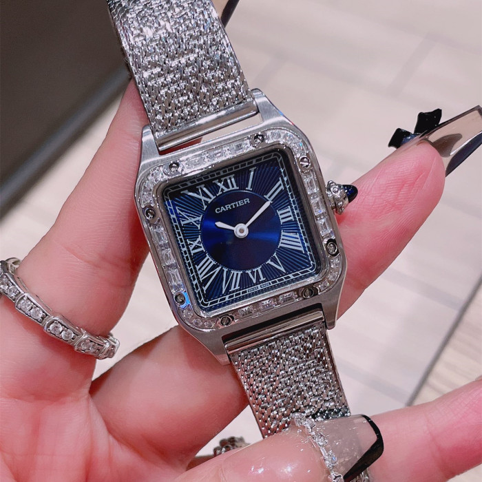 Cartier Womens Watch Luxury Brand Design Fashion Type with Original Box