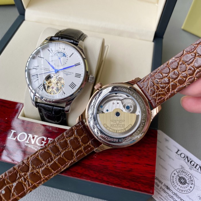 Longines Mens Watch Luxury Brand Design Fashion Type with Original Box