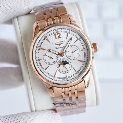 Longines Mens Watch Luxury Brand Design Fashion Type with Original Box