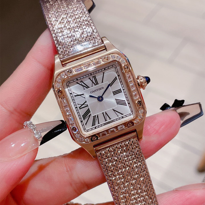 Cartier Womens Watch Luxury Brand Design Fashion Type with Original Box