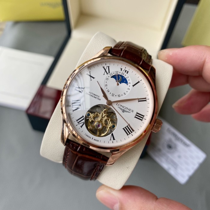 Longines Mens Watch Luxury Brand Design Fashion Type with Original Box