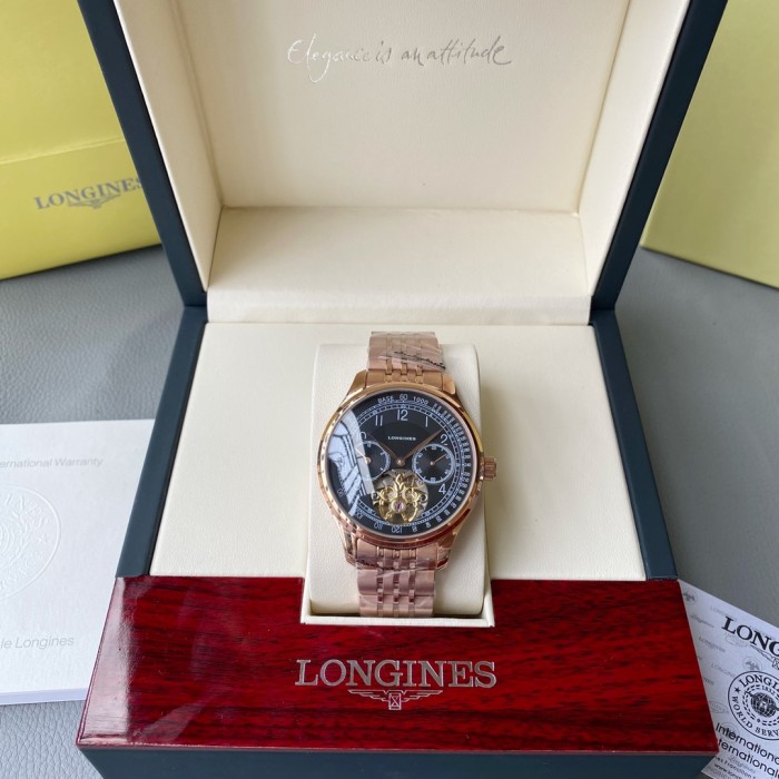 Longines Mens Watch Luxury Brand Design Fashion Type with Original Box