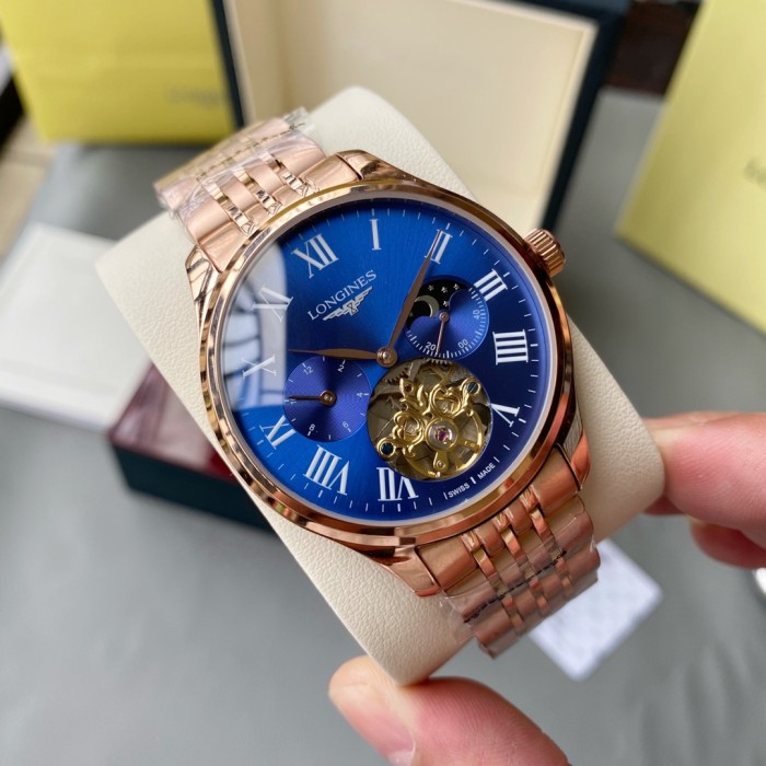 Longines Mens Watch Luxury Brand Design Fashion Type with Original Box