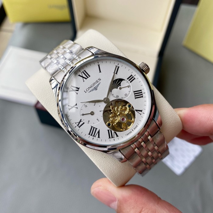 Longines Mens Watch Luxury Brand Design Fashion Type with Original Box