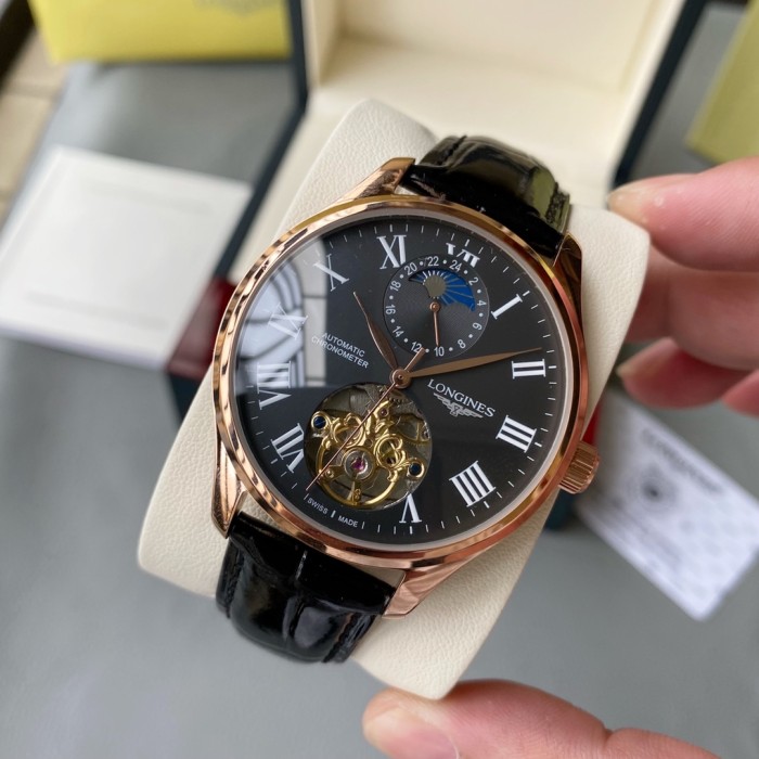 Longines Mens Watch Luxury Brand Design Fashion Type with Original Box