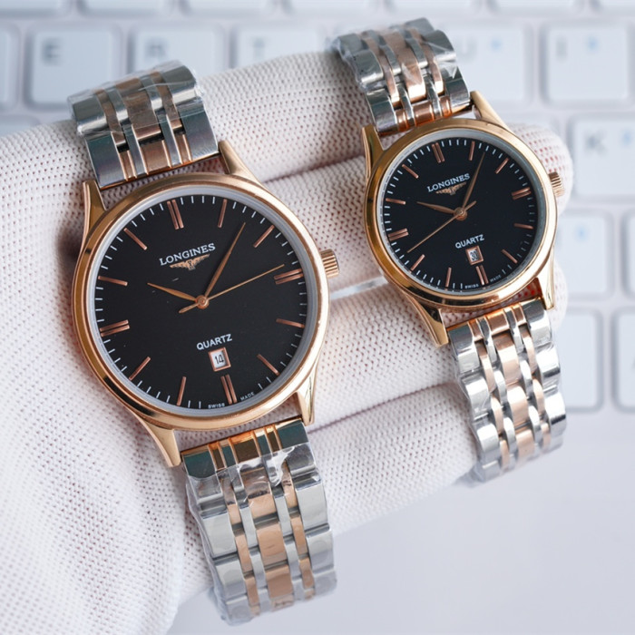 Longines Men Womens Watch Luxury Brand Design Fashion Type with Original Box