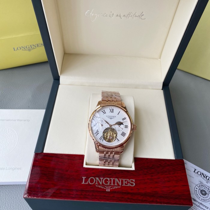Longines Mens Watch Luxury Brand Design Fashion Type with Original Box