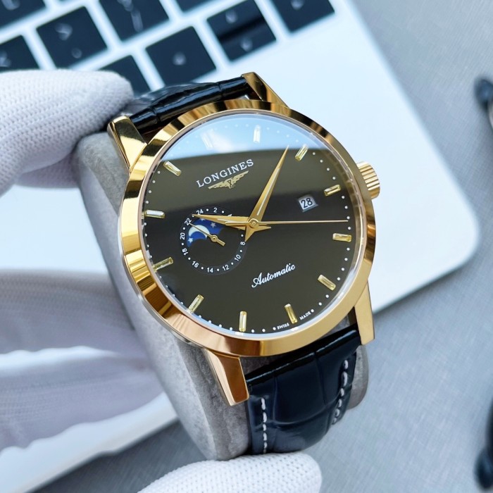 Longines Mens Watch Luxury Brand Design Fashion Type with Original Box