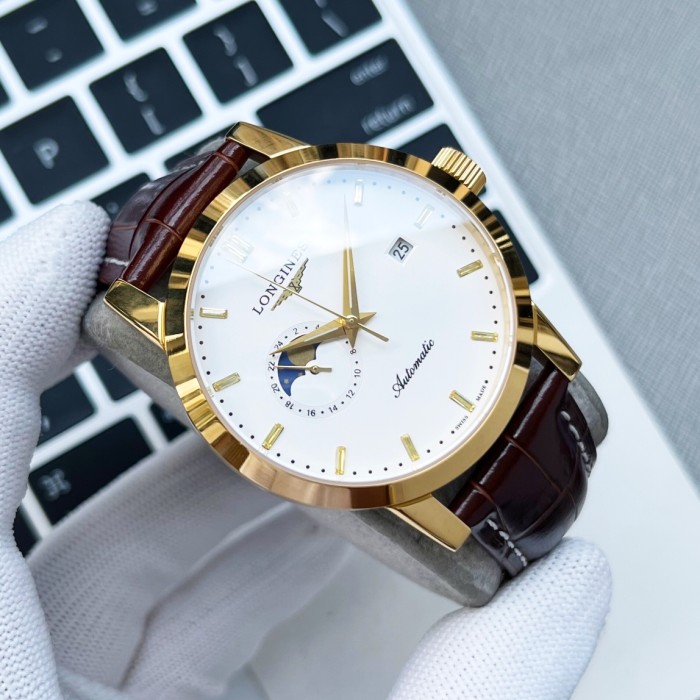 Longines Mens Watch Luxury Brand Design Fashion Type with Original Box