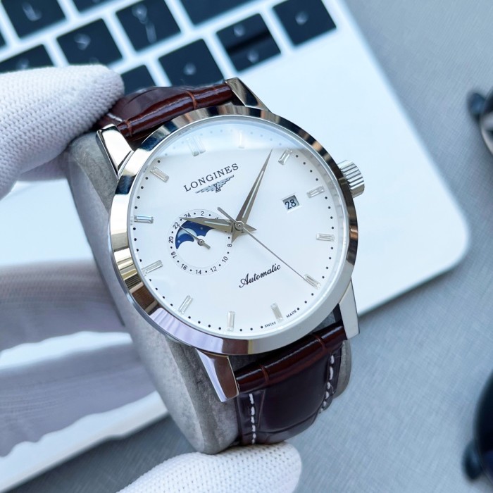 Longines Mens Watch Luxury Brand Design Fashion Type with Original Box