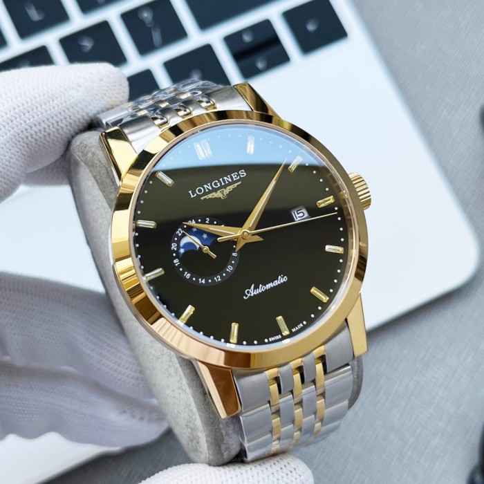 Longines Mens Watch Luxury Brand Design Fashion Type with Original Box
