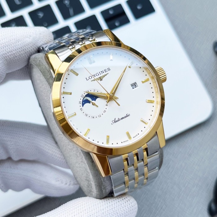 Longines Mens Watch Luxury Brand Design Fashion Type with Original Box