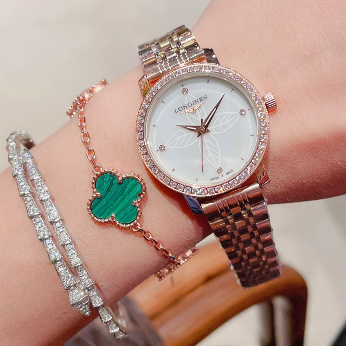 Longines Womens Watch Luxury Brand Design Fashion Type with Original Box