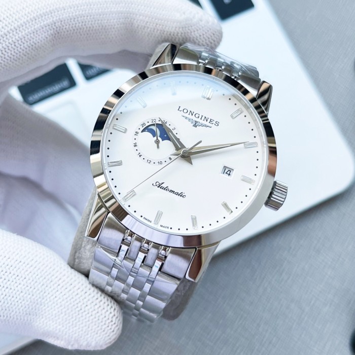 Longines Mens Watch Luxury Brand Design Fashion Type with Original Box