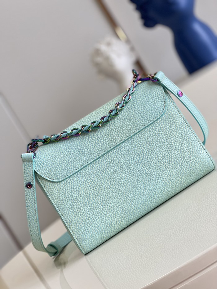 Louis Vuitton Womens Bags Shoulder Messenger Bags Luxury Brand TWIST MM M20834 with Original Box