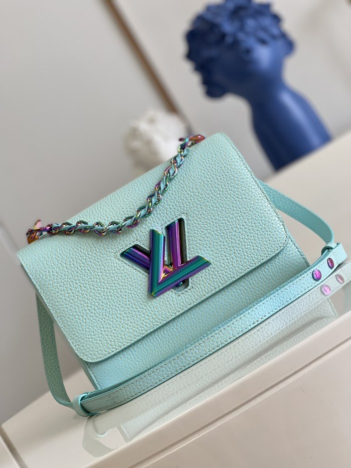 Louis Vuitton Womens Bags Shoulder Messenger Bags Luxury Brand TWIST MM M20834 with Original Box