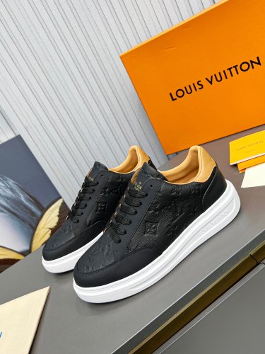 Louis Vuitton Men Shoes Fashion Sneakers BEVERLY HILLS SNEAKER Luxury Brand Casual Shoes with Original Box 1A8V43
