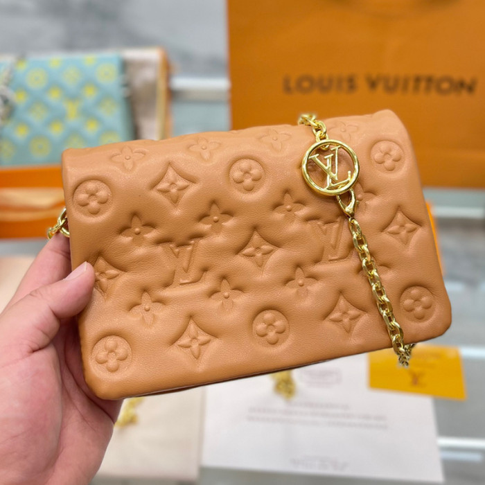 Louis Vuitton Womens Bags Messenger Shoulder Bags Luxury Brand POCHETTE COUSSIN with Original Box M80742