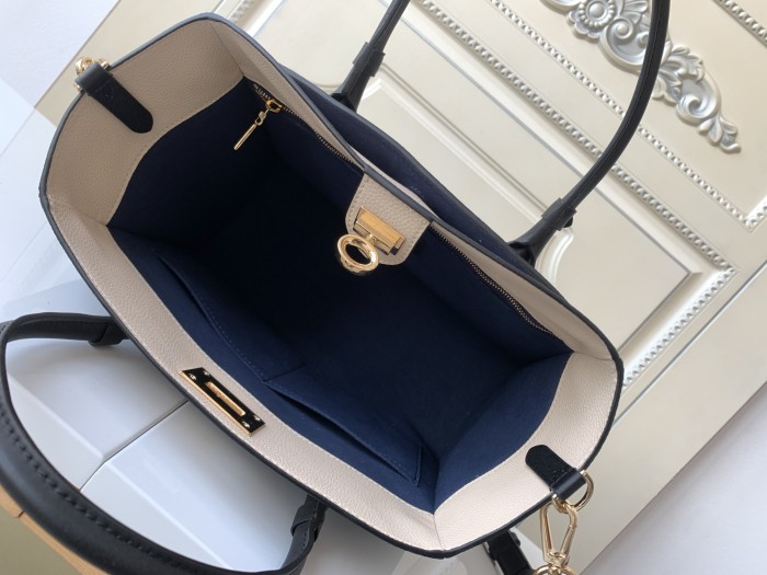 Louis Vuitton Womens Shoulder Bags Handbags Luxury Brand Fashion ON MY SIDE MM Twist calfskin and Monogram coated canvas M53823