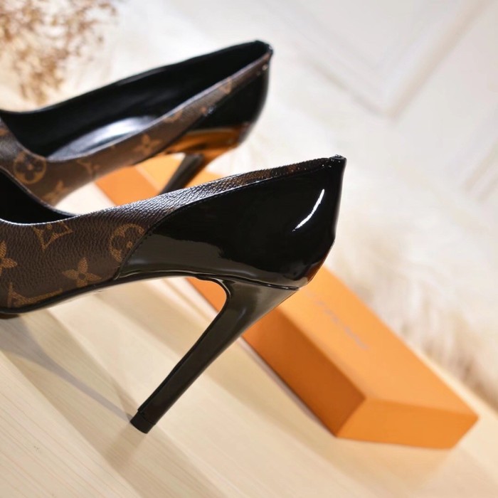 Louis Vuitton Womens Shoes Pumps Sandals Leather Design Luxury BrandCHERIE PUMP with Original Box 10cm Heel 1A4W3Z