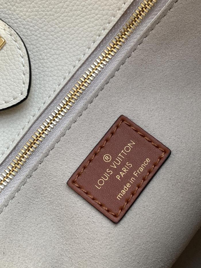 Louis Vuitton Womens Shoulder Bags Handbags Luxury Brand Fashion ON MY SIDE MM Twist calfskin and Monogram coated canvas M53823
