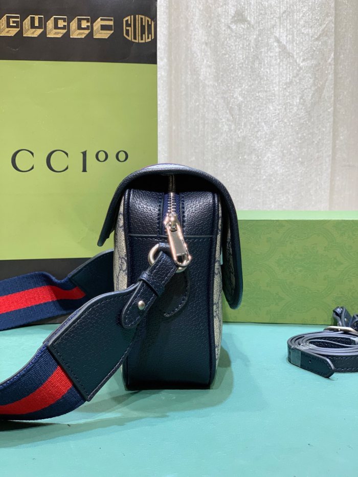 Gucci Womens Mens Bags Crossbody Shoulder Messenger Bags Luxury Brand Ophidia mini GG shoulder bag with Original Box 722117 FAAX9 4047