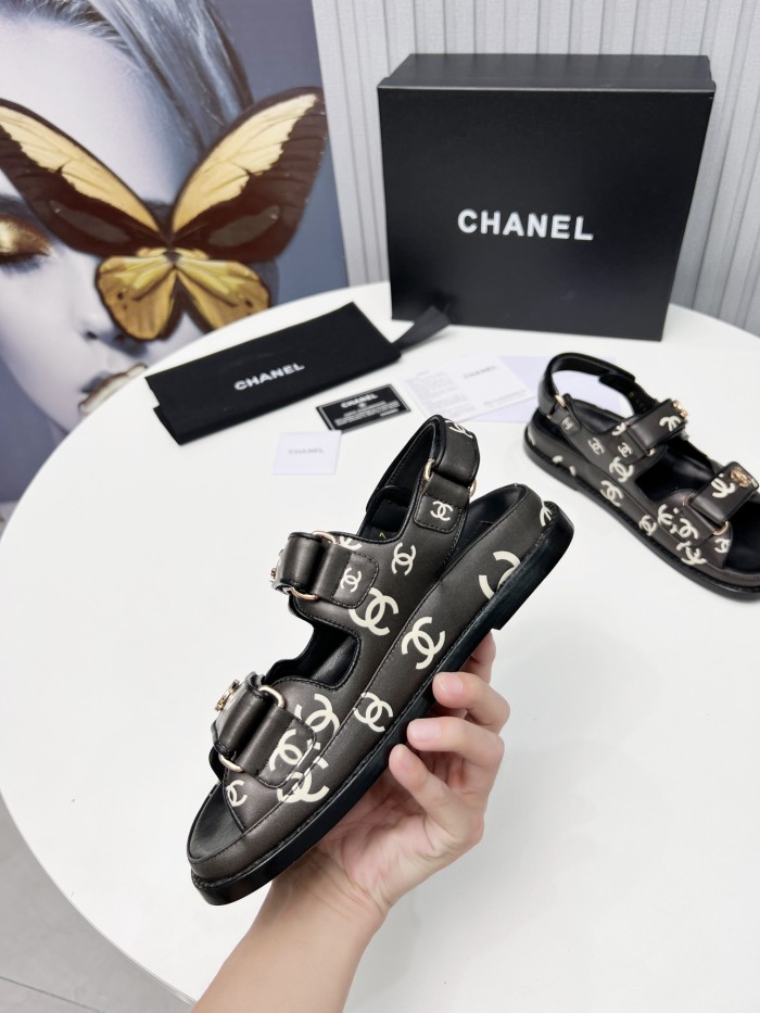 Chanel Womens Shoes Sandals Slippers Luxury Brand Design with Original Box