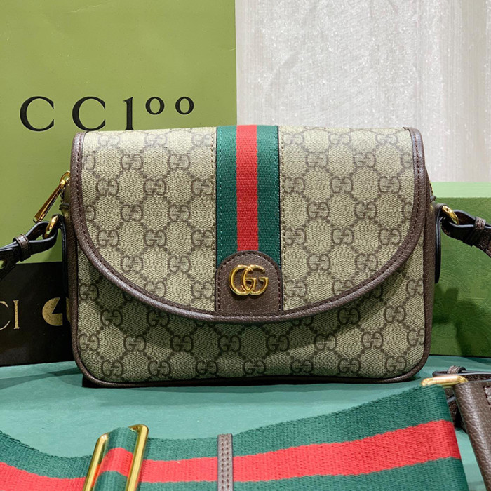 Gucci Womens Mens Bags Crossbody Shoulder Messenger Bags Luxury Brand Ophidia mini GG shoulder bag with Original Box 722117 FAAX3 9789