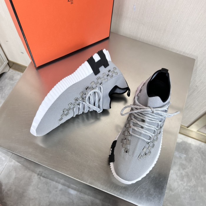 Hermes Mens Casual Shoes Fashion Sneakers Luxury Brand with Original Box