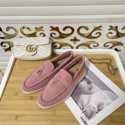 Loro Piana Womens Mens Shoes Loafers Casual Design Luxury Brand Fashion Shoes for Women with Original Box