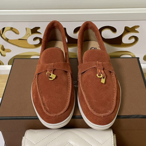 Loro Piana Womens Mens Shoes Loafers Casual Design Luxury Brand Fashion Shoes for Women with Original Box