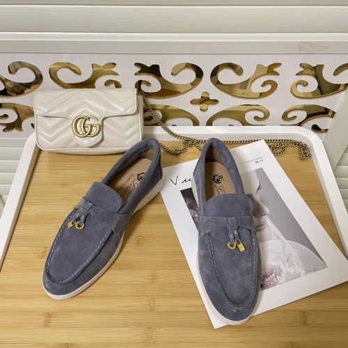 Loro Piana Womens Mens Shoes Loafers Casual Design Luxury Brand Fashion Shoes for Women with Original Box